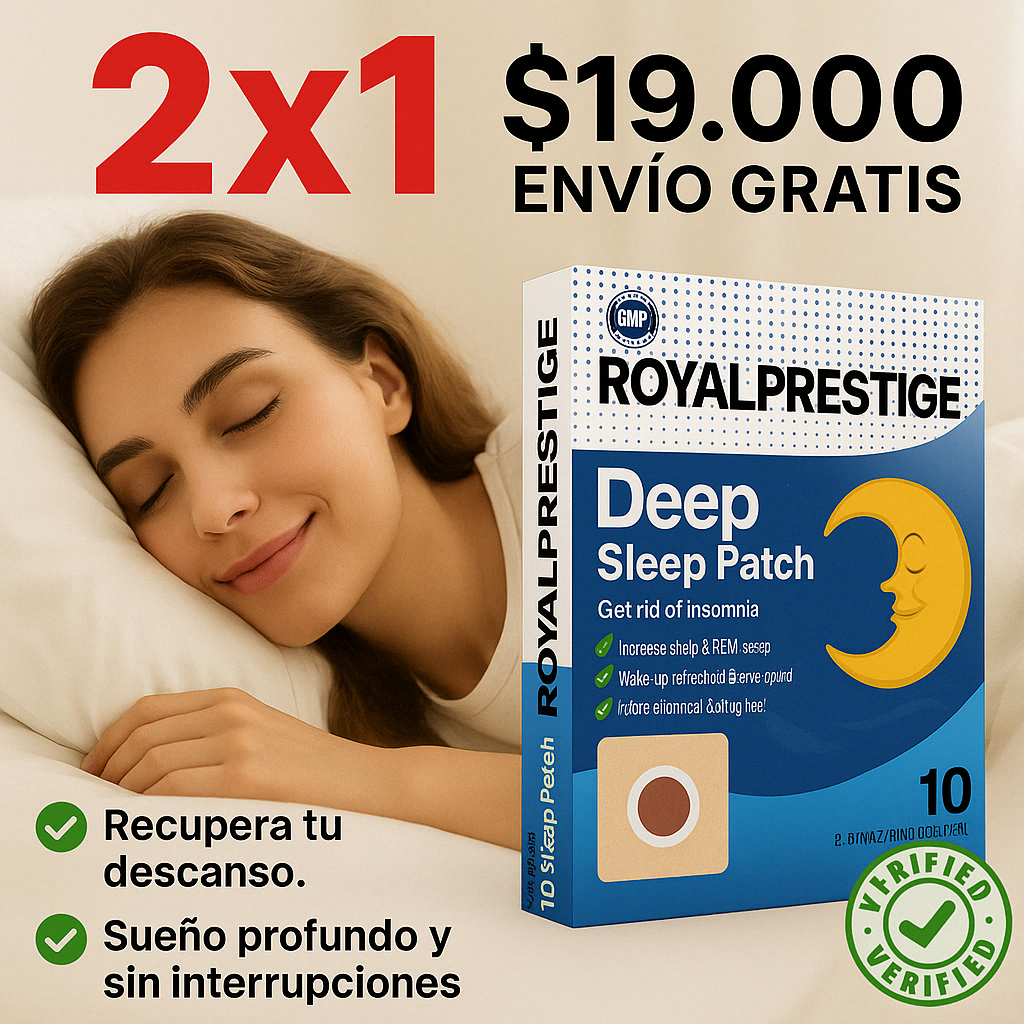Parche Natural 2x1 NOT-insomnio🌙Sueño Profundo y Reparador