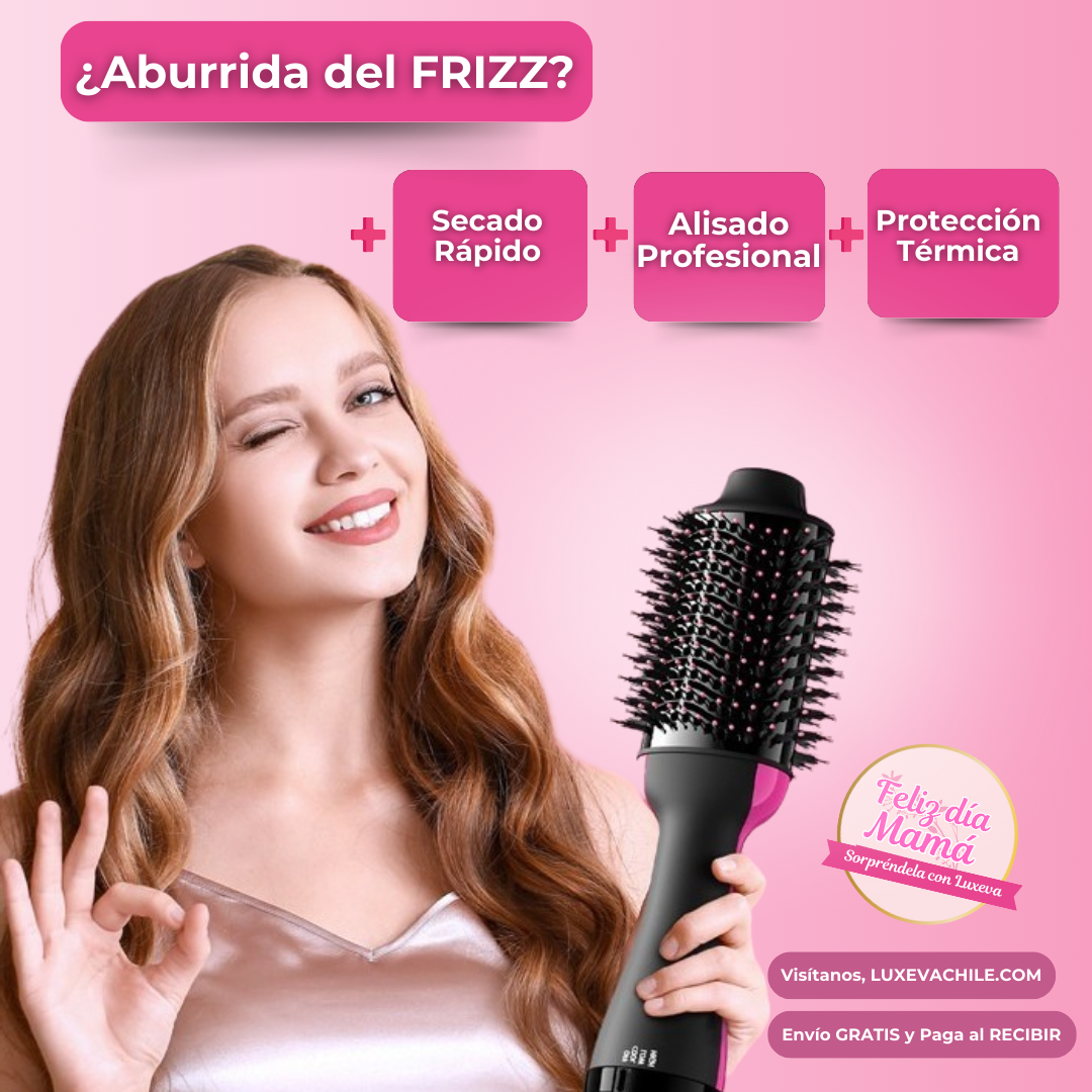 Cepillo 3 en 1🧡Alisa, da volumen y seca en minutos