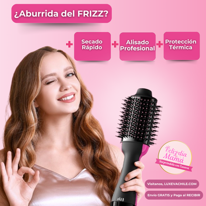 Cepillo 3 en 1🧡Alisa, da volumen y seca en minutos
