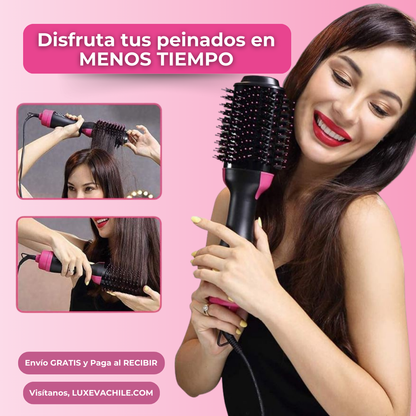 Cepillo 3 en 1🧡Alisa, da volumen y seca en minutos