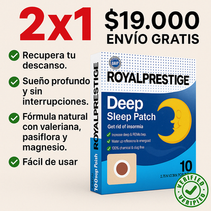 Parche Natural 2x1 NOT-insomnio🌙Sueño Profundo y Reparador