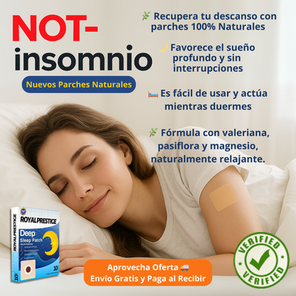 Parche Natural 2x1 NOT-insomnio🌙Sueño Profundo y Reparador